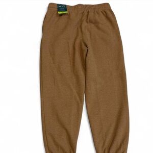 Tek Gear Tan Brown Men’s Jogger Ultrasoft Fleece Cinched Sweatpants, Size Medium